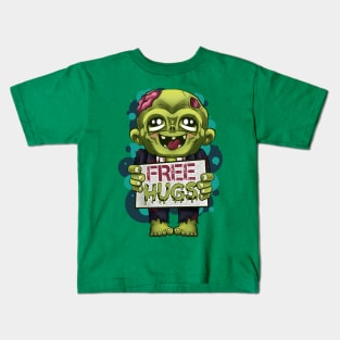 zombie cute free hugs funny Kids T-Shirt